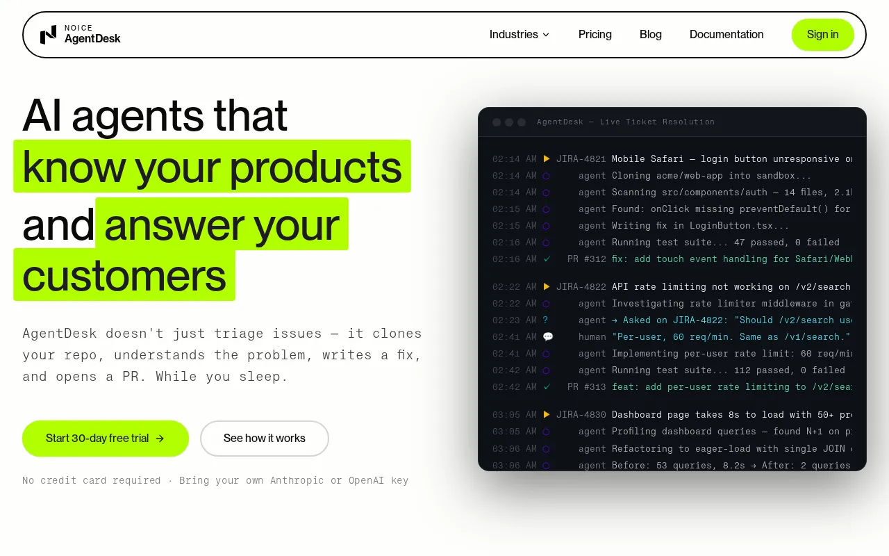 AgentDesk — preview screenshot