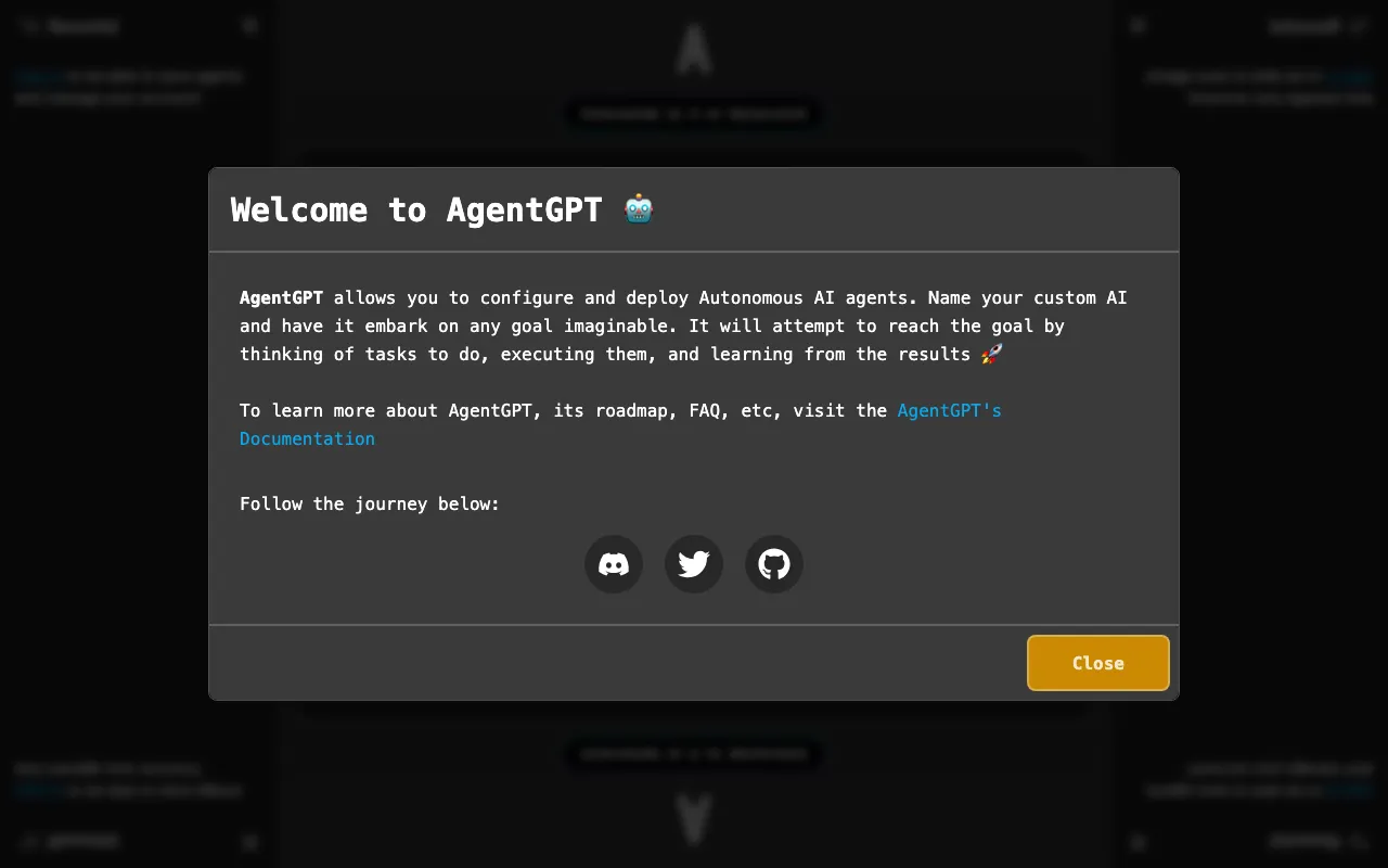 AgentGPT — preview screenshot