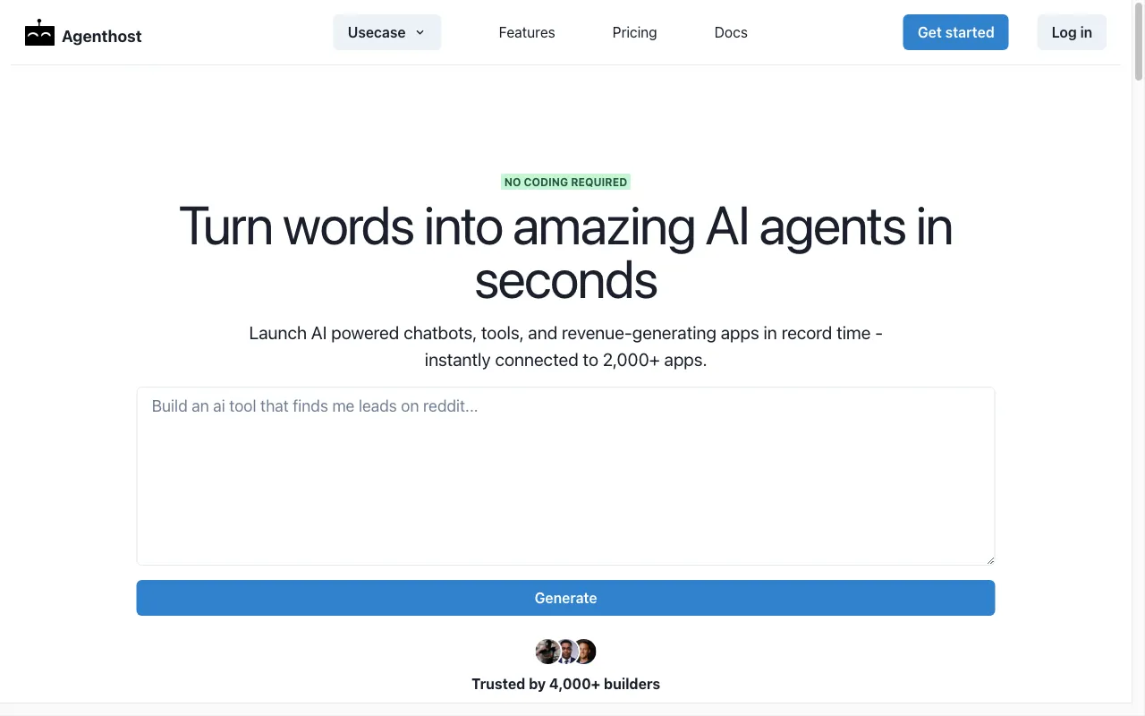 Agenthost.ai — preview screenshot