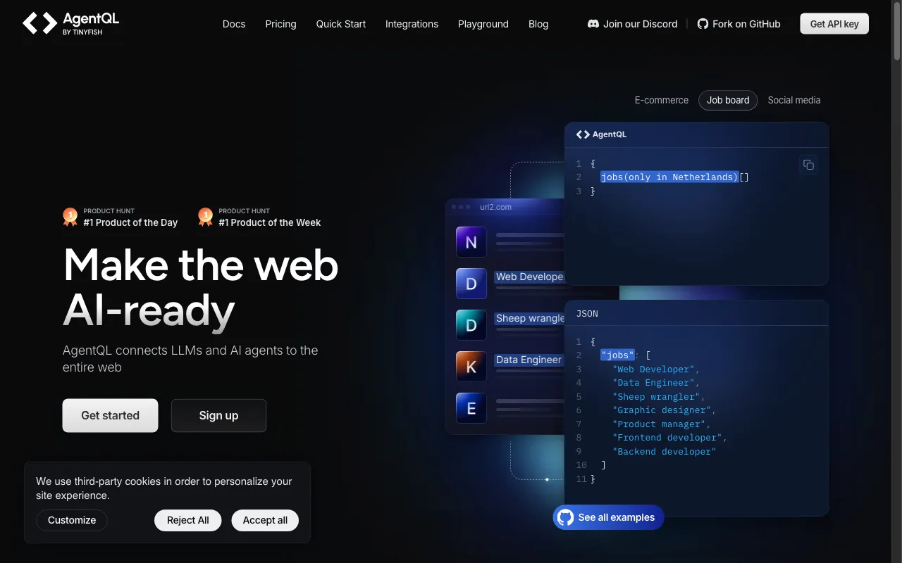 AgentQL — preview screenshot