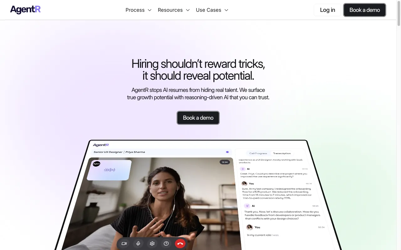 AgentR — preview screenshot