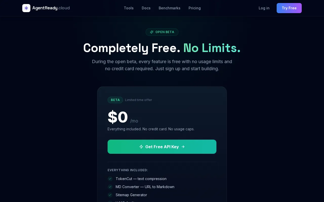 AgentReady — pricing page