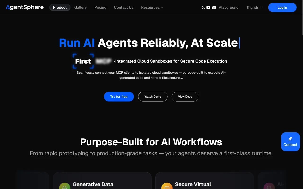 AgentSphere — preview screenshot