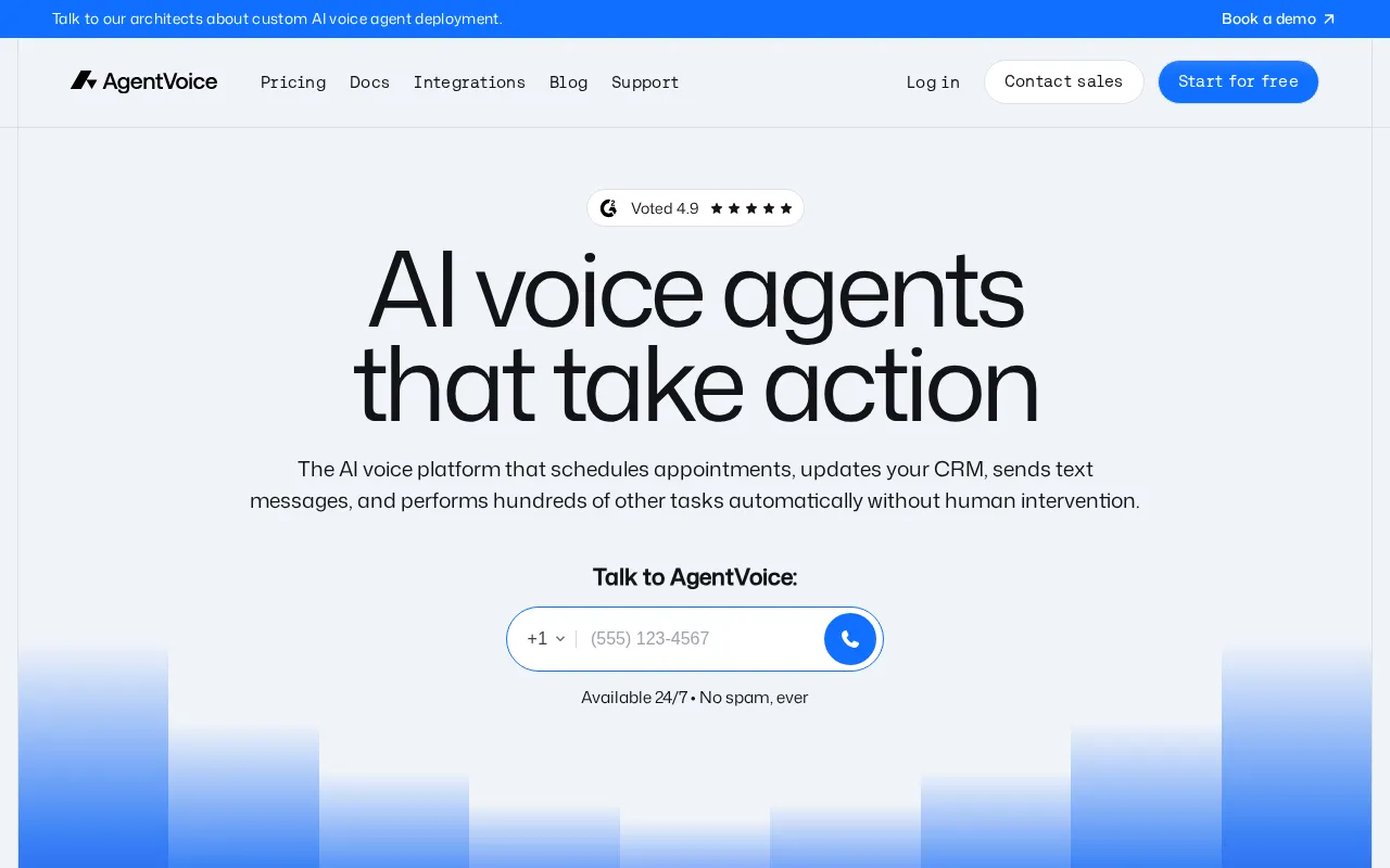 AgentVoice — preview screenshot