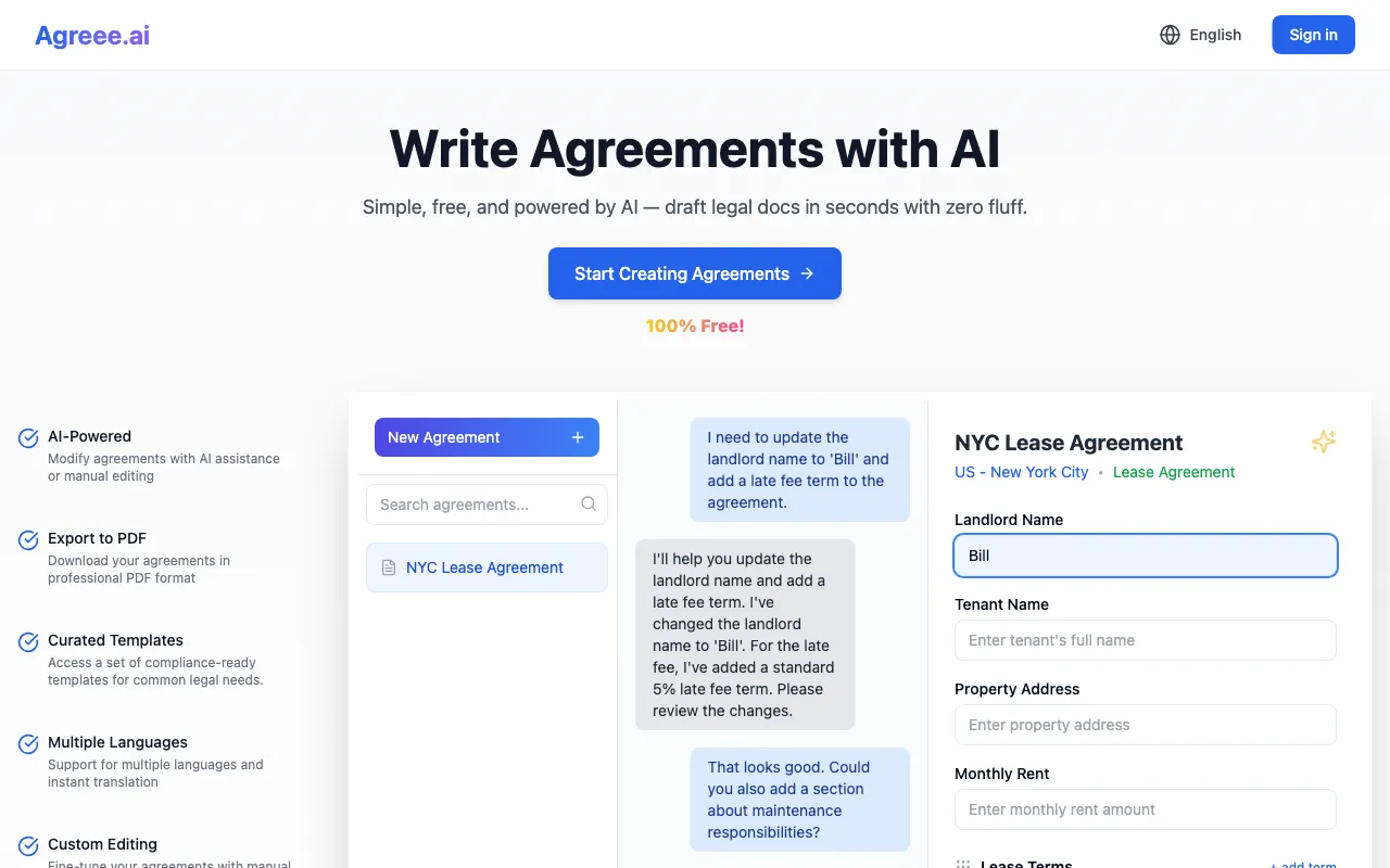 Agreee.ai — preview screenshot