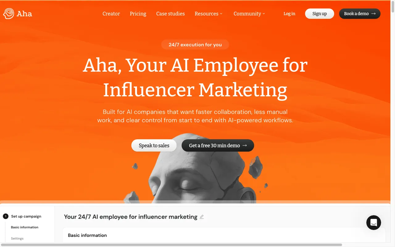 Aha INC — preview screenshot