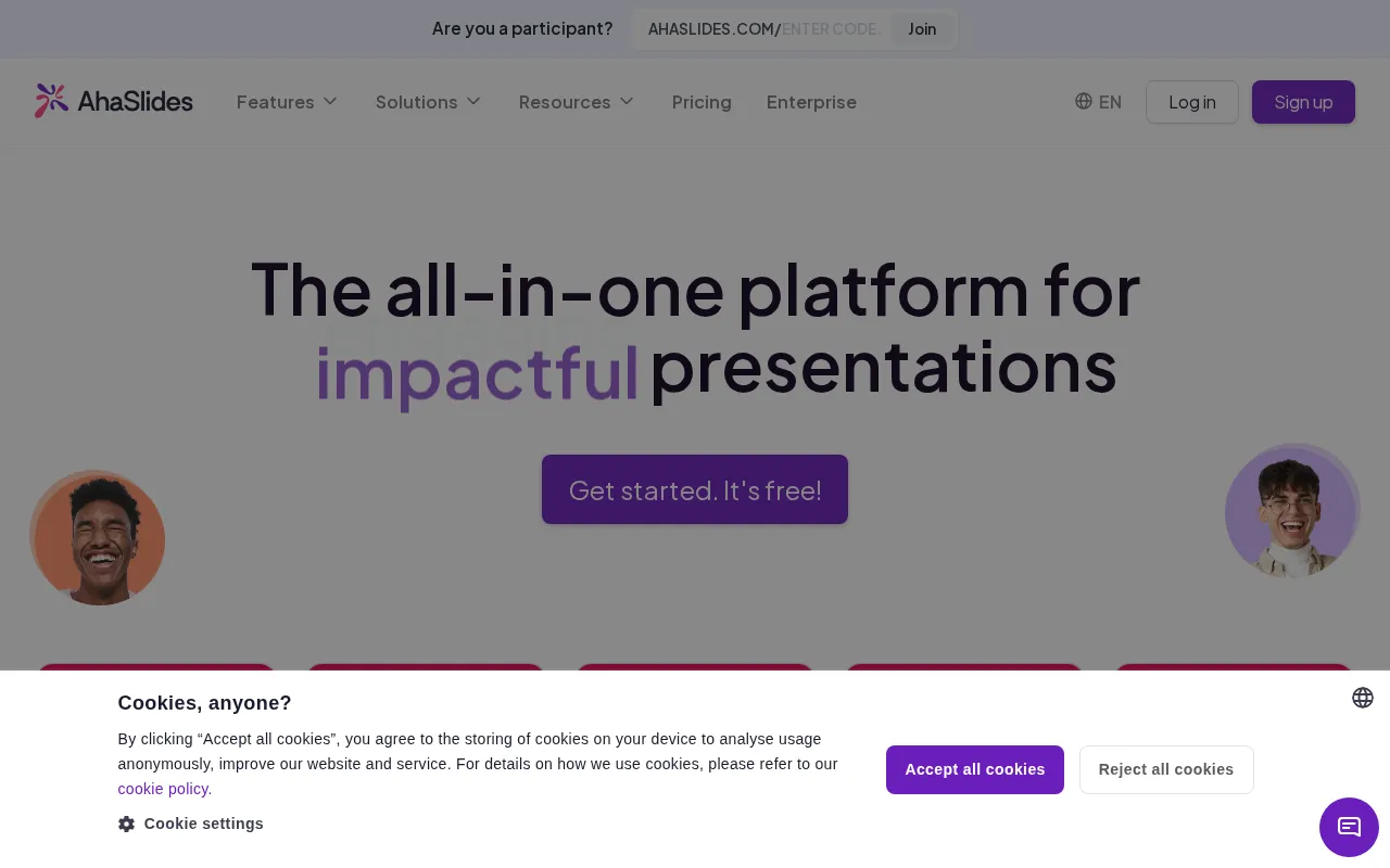 AhaSlides — preview screenshot