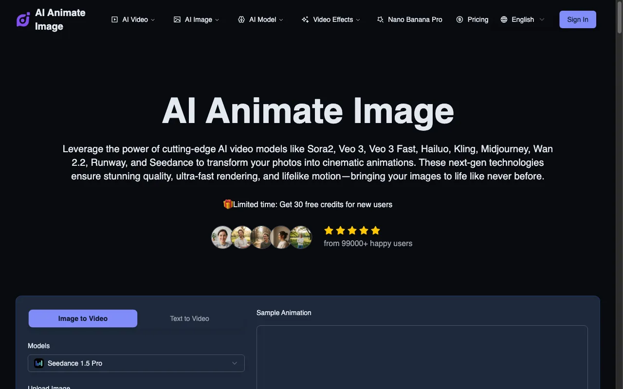 AI Animate Image — preview screenshot
