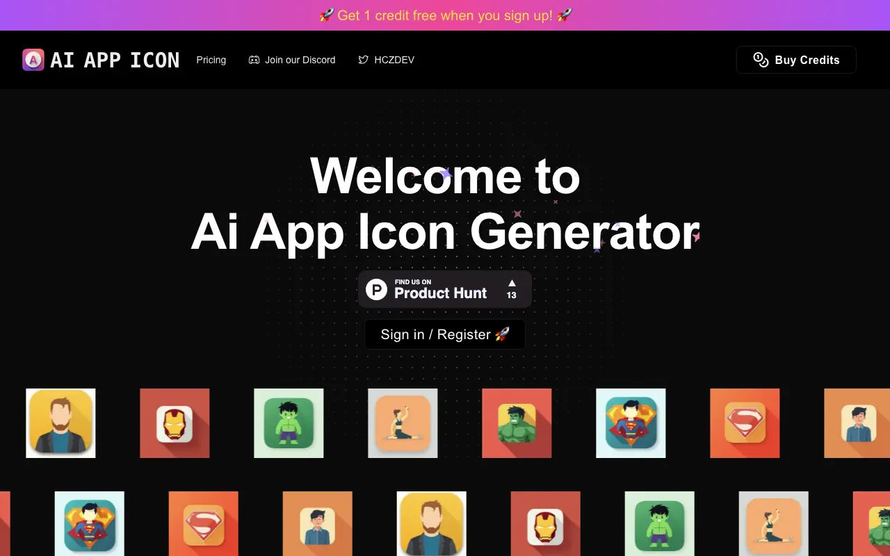 AI App Icon — preview screenshot