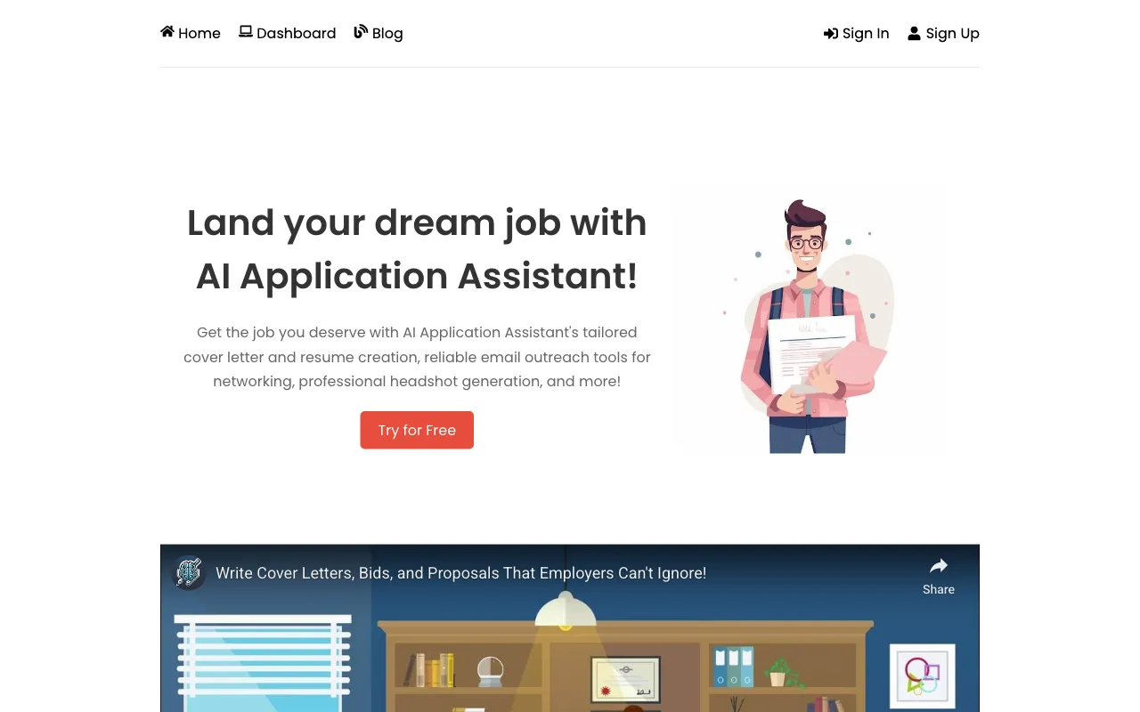 AI Application Assistant — preview screenshot
