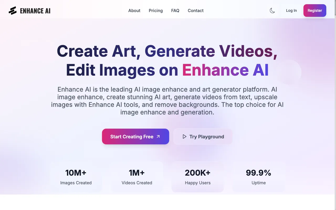 AI Art Generator by Enhance AI — preview screenshot
