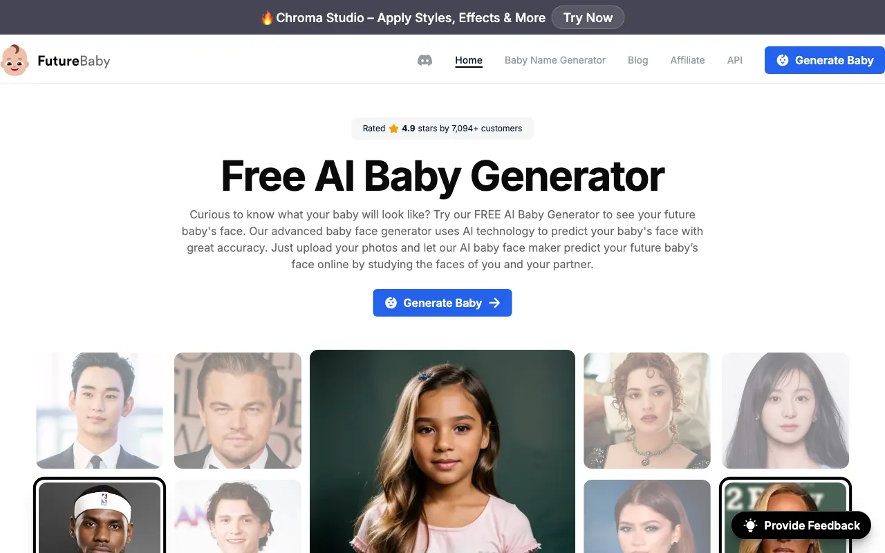 AI Baby Generator -futurebaby — preview screenshot