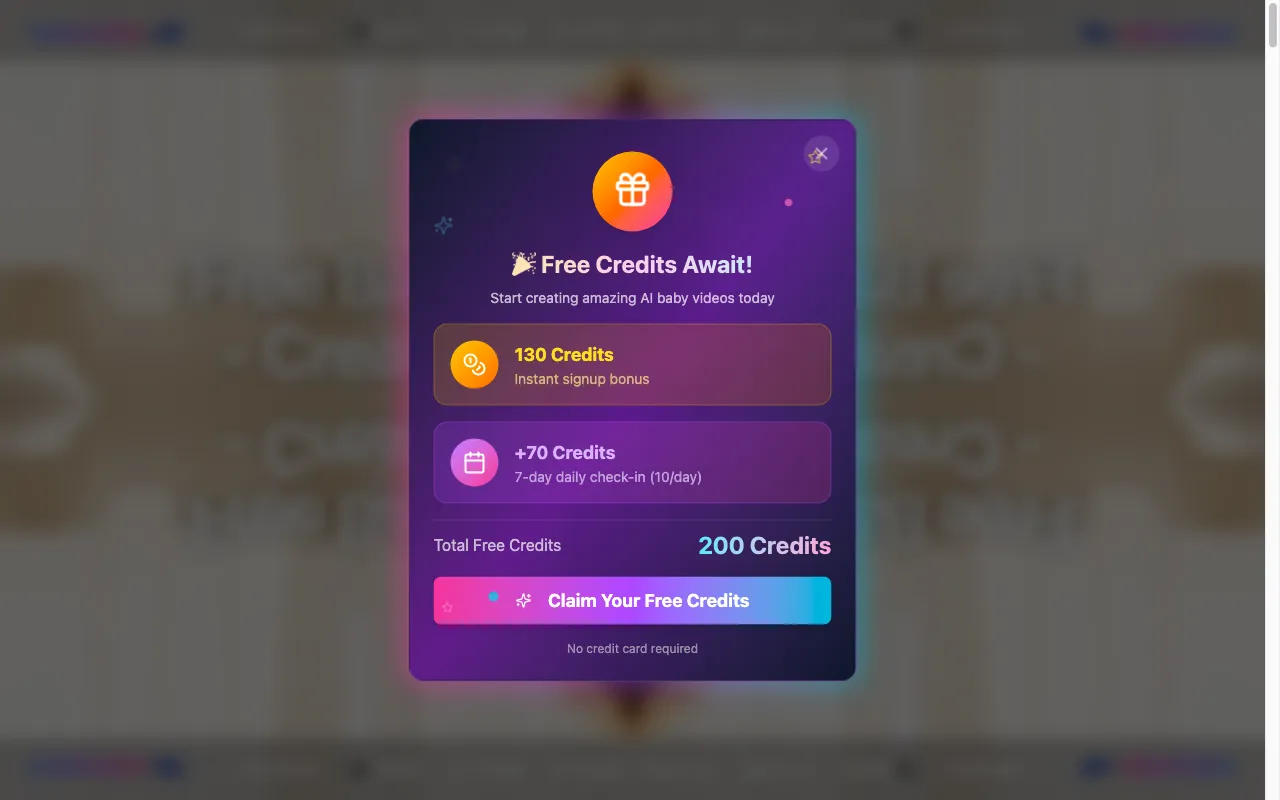 AI Baby Video — preview screenshot