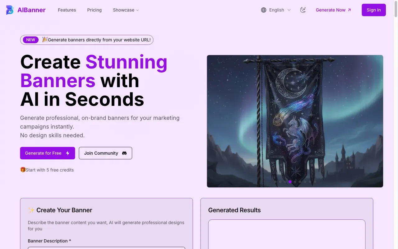 AI Banner Generator — preview screenshot