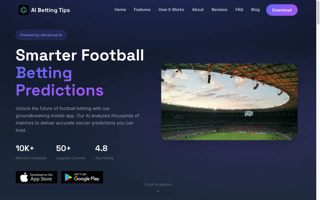 AI Betting Tips — preview screenshot