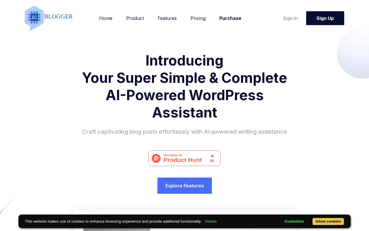AI Blogger — preview screenshot