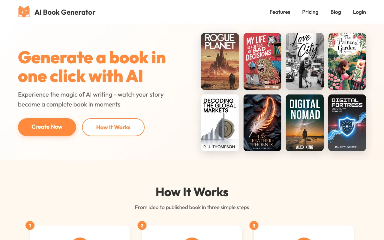 aibookgenerator.net — preview screenshot