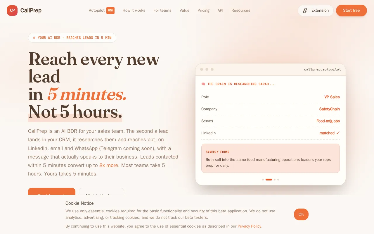 CallPrep — preview screenshot