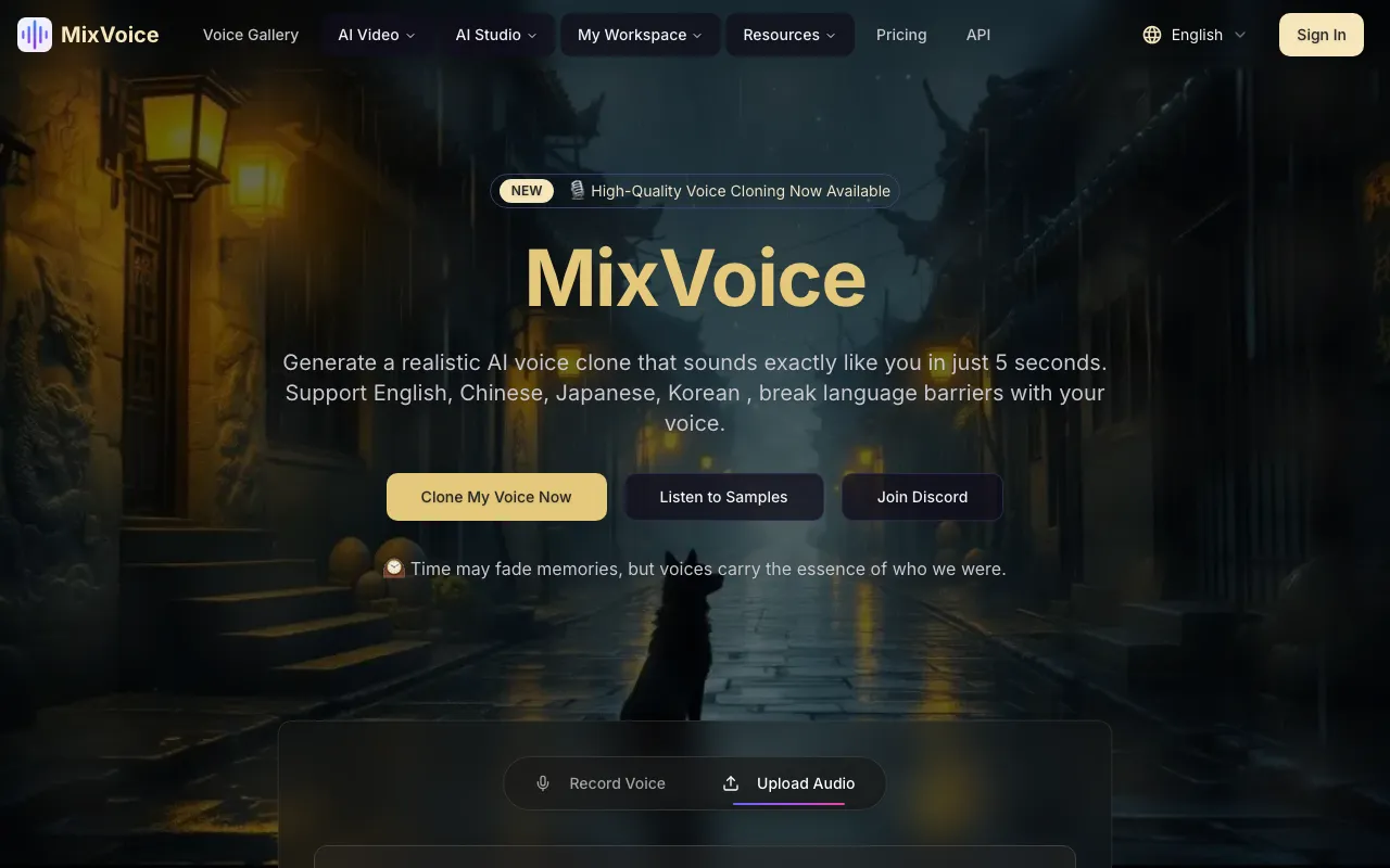 AI Clone Voice Free — preview screenshot