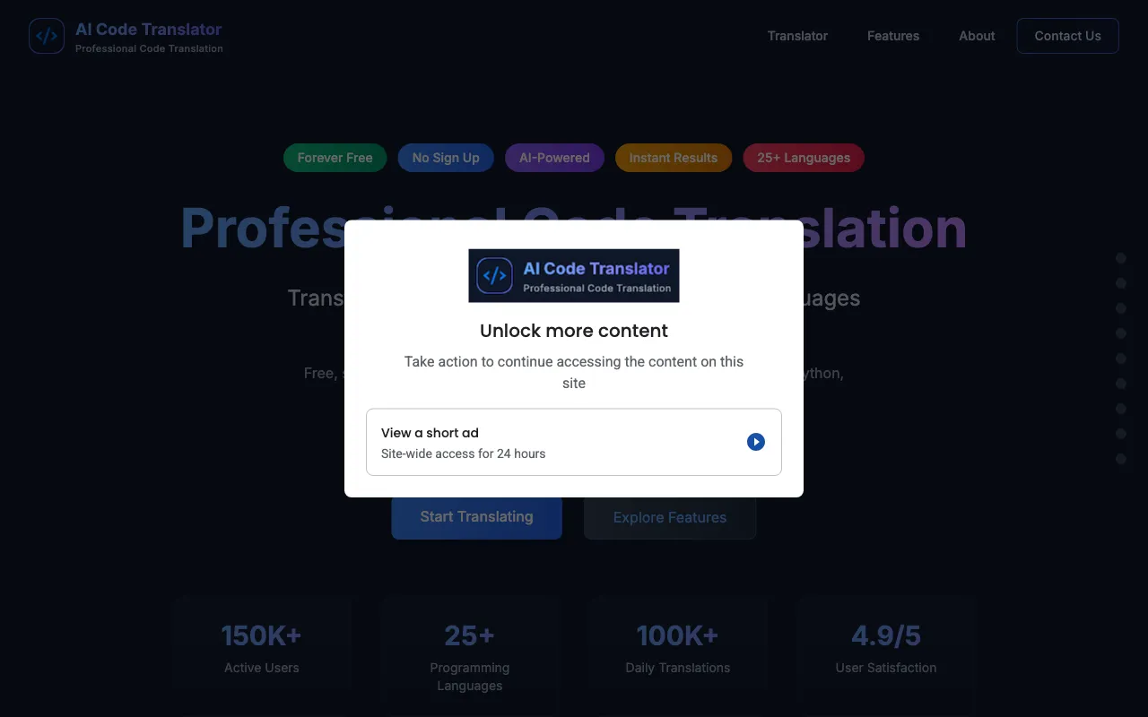 AI Code Translator — preview screenshot