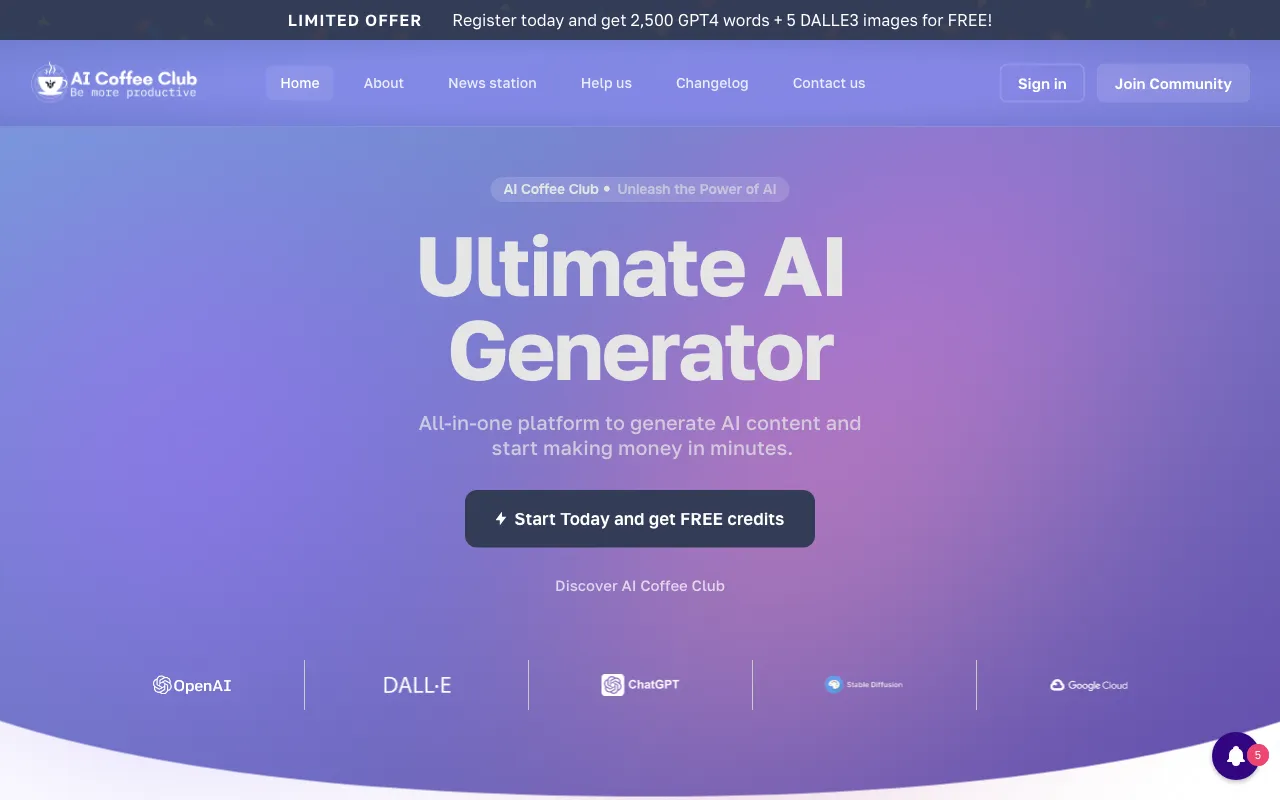 AI Coffee Club — preview screenshot