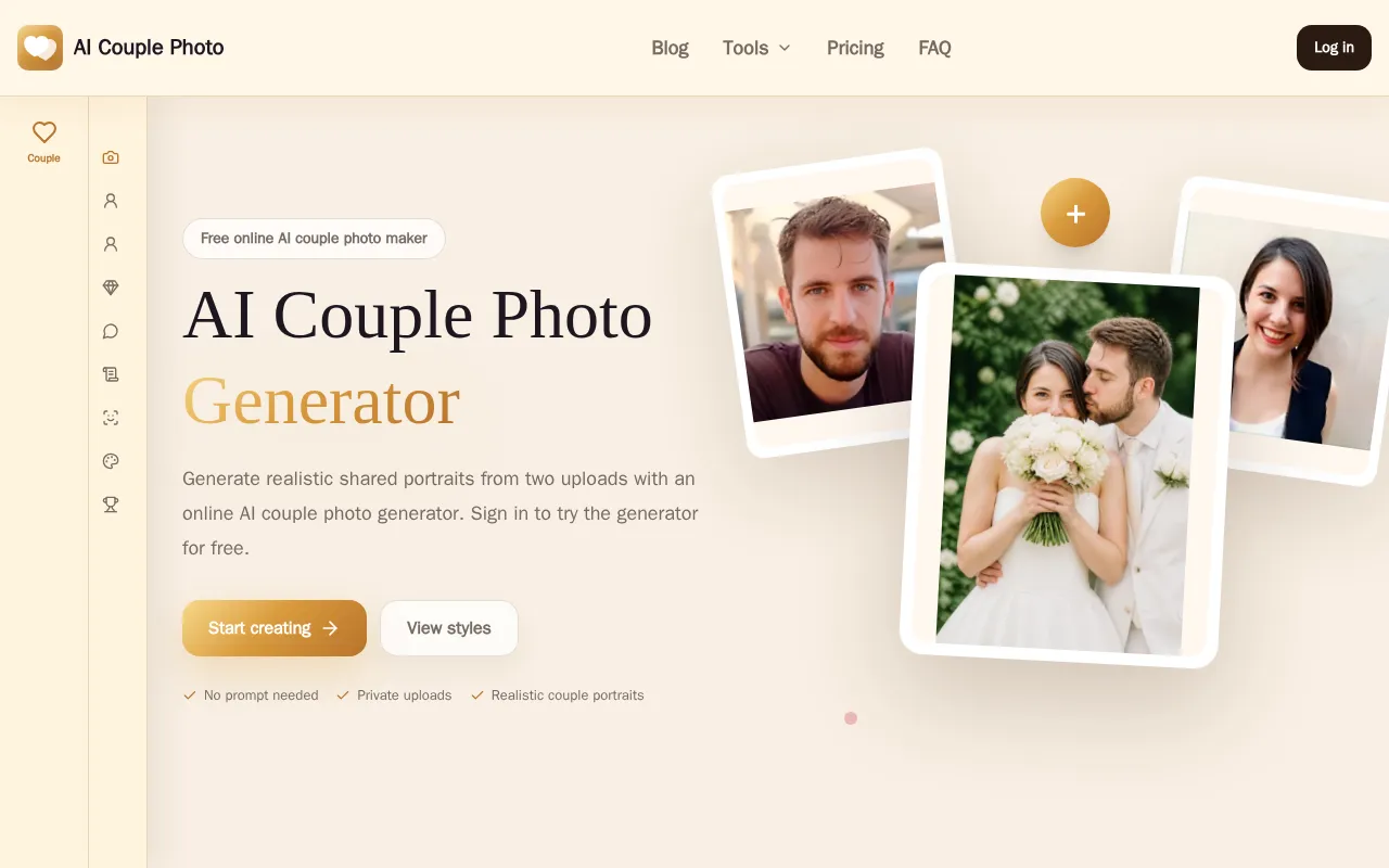 AI Couple Photo — preview screenshot