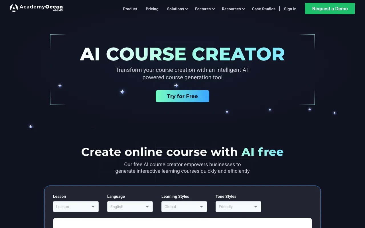AI Course Creator — preview screenshot