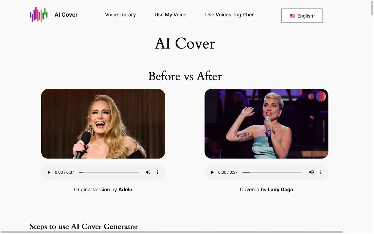 AI Cover — preview screenshot