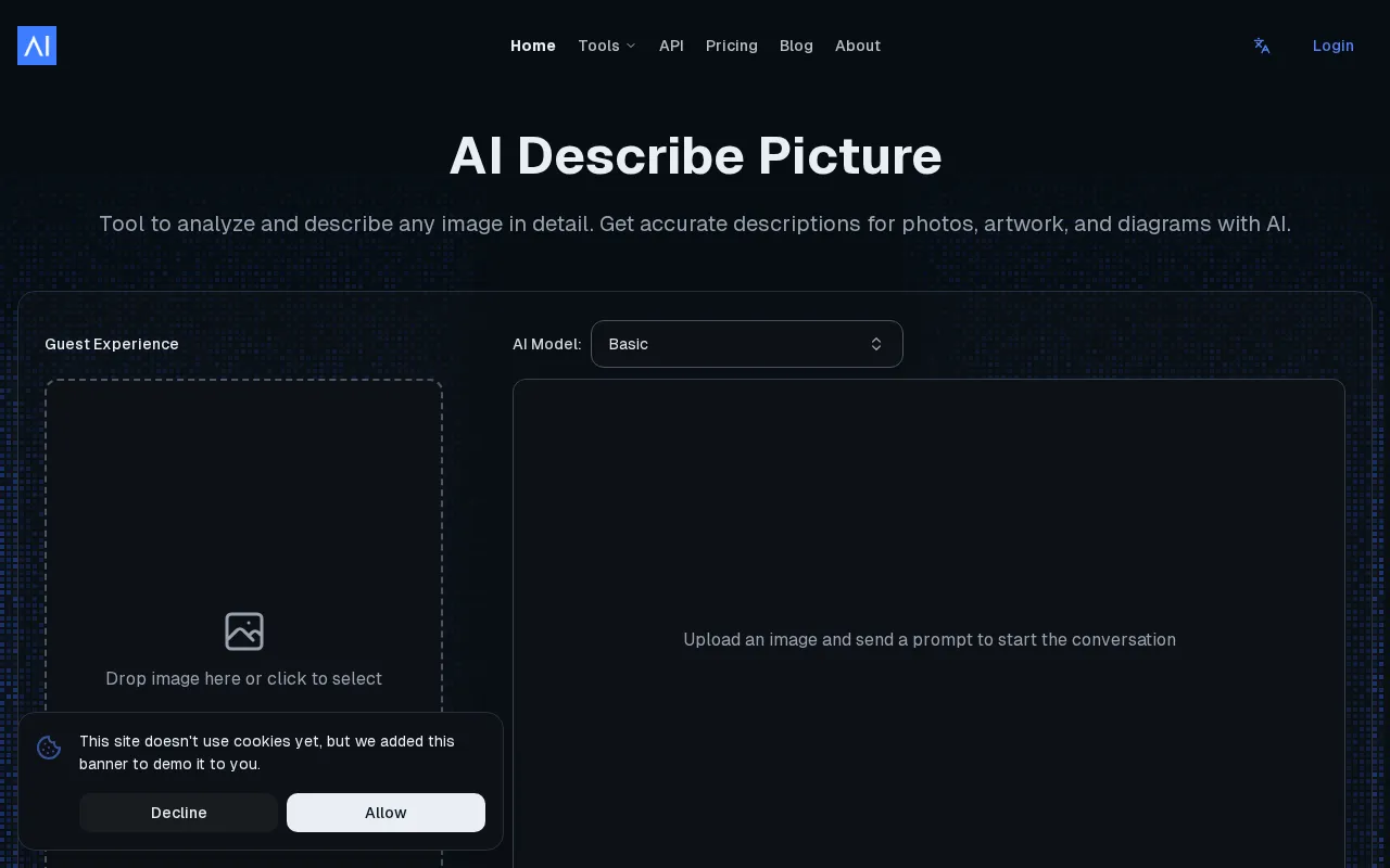 AI Describe Picture — preview screenshot