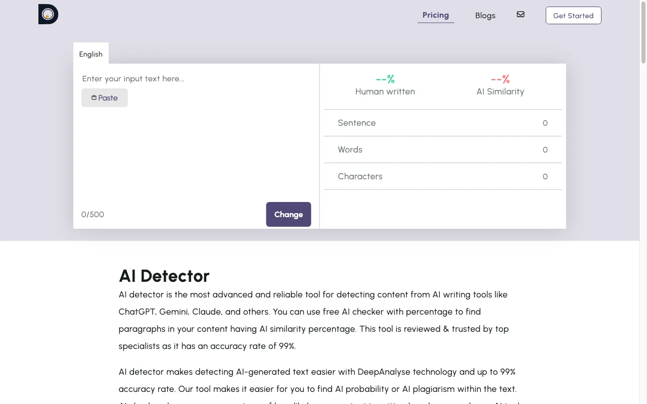 AI Detector — preview screenshot