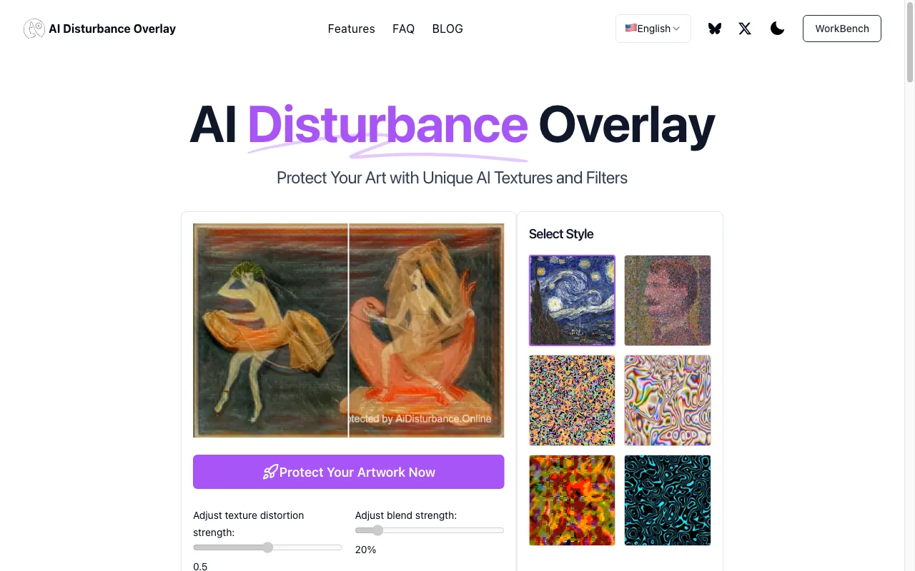 AI Disturbance Overlay — preview screenshot