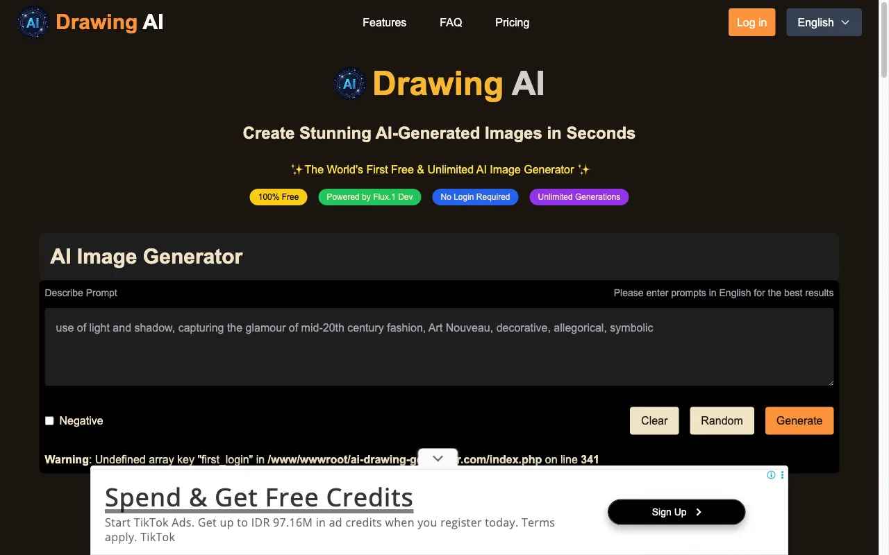 ai drawing generator — preview screenshot
