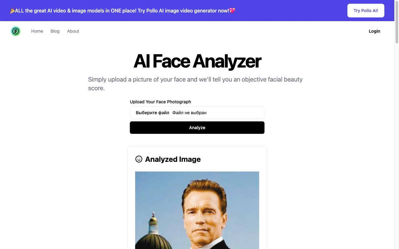 AI Face Analyzer-Beauty Score Calculator — preview screenshot