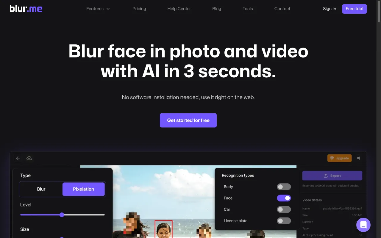 BlurMe — preview screenshot