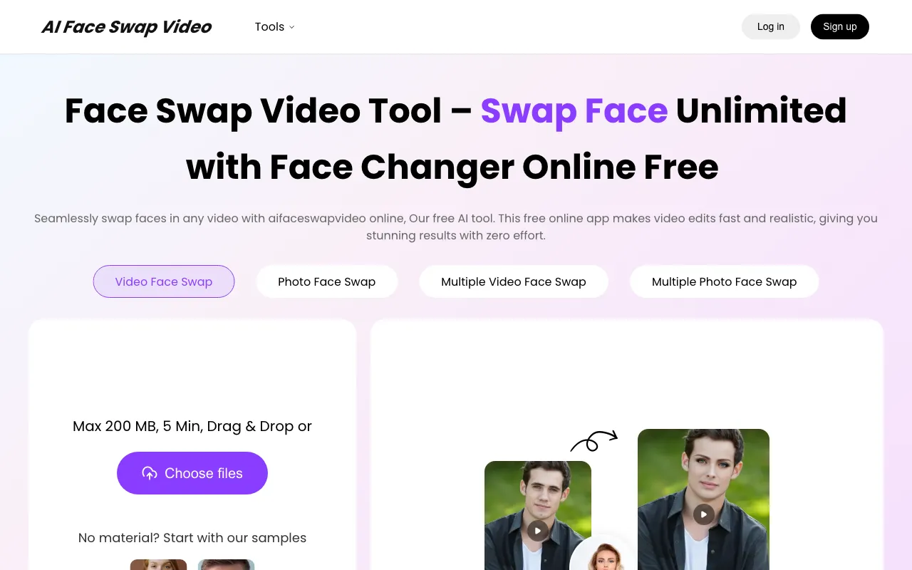 AI Face Swap Video — preview screenshot