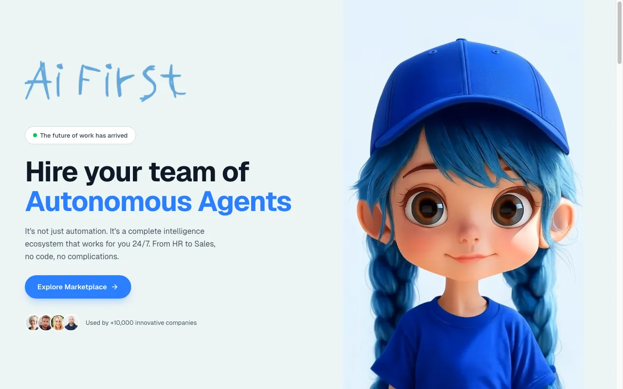 AI FIRST — preview screenshot