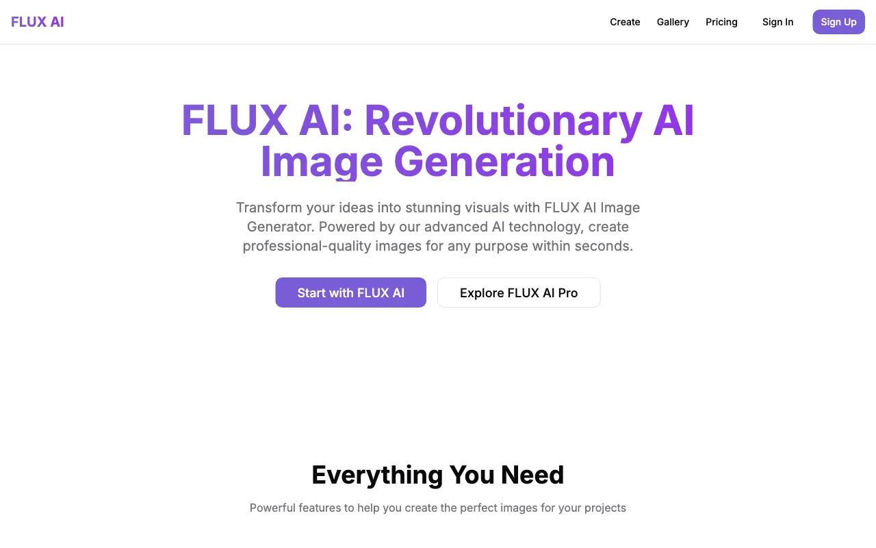 AI Flux.1 — preview screenshot