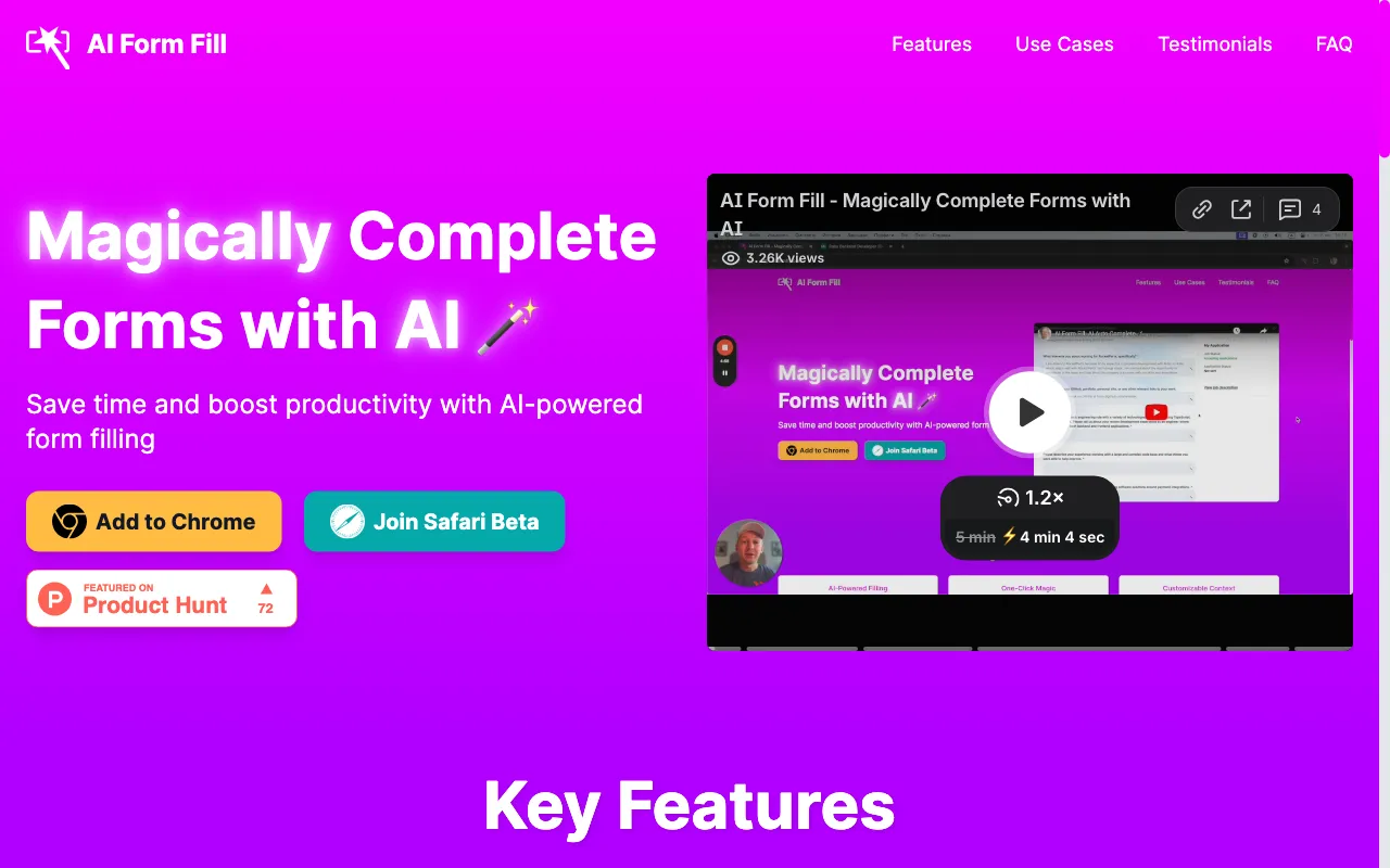 AI Form Fill — preview screenshot