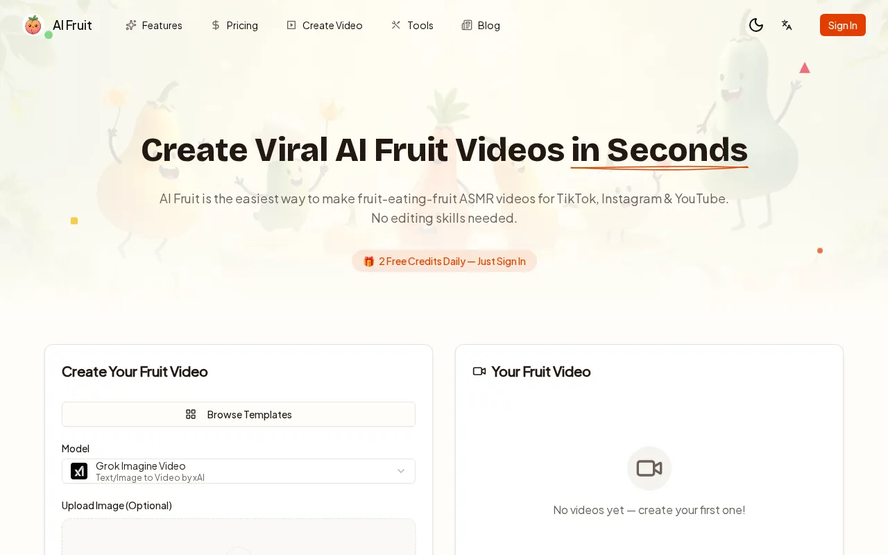 AI Fruit — preview screenshot