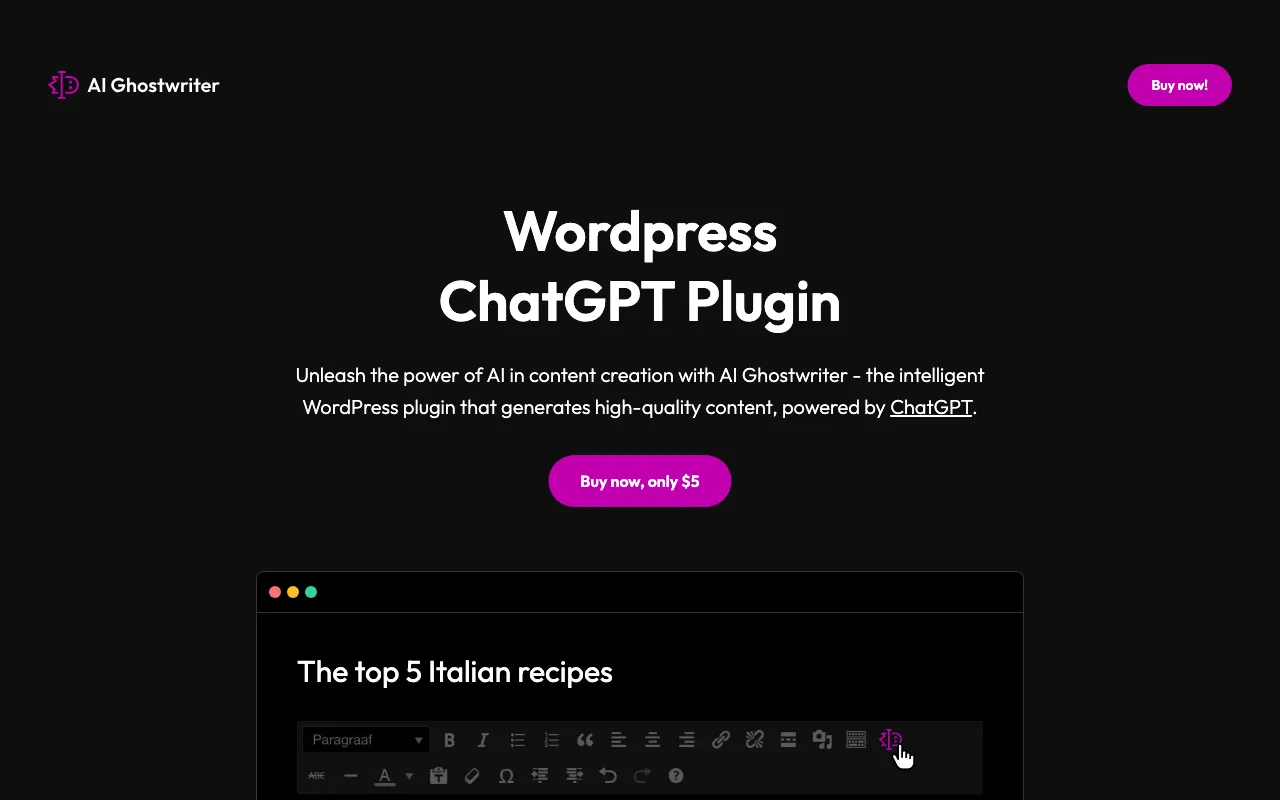 AI Ghostwriter — preview screenshot