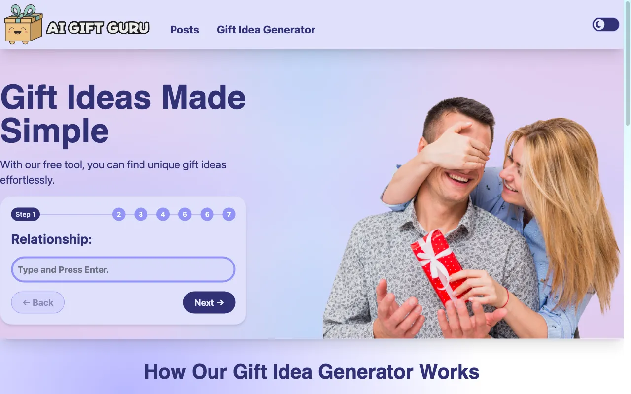 AI Gift Guru — preview screenshot