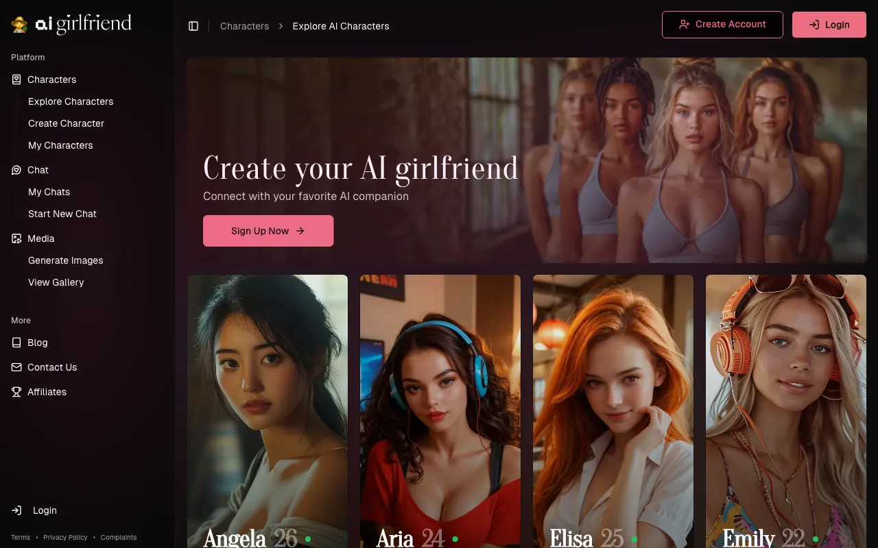 AI Girlfriend — preview screenshot
