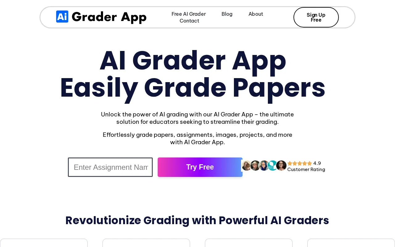 AI Grader App | Easily Grade Assignments — preview screenshot