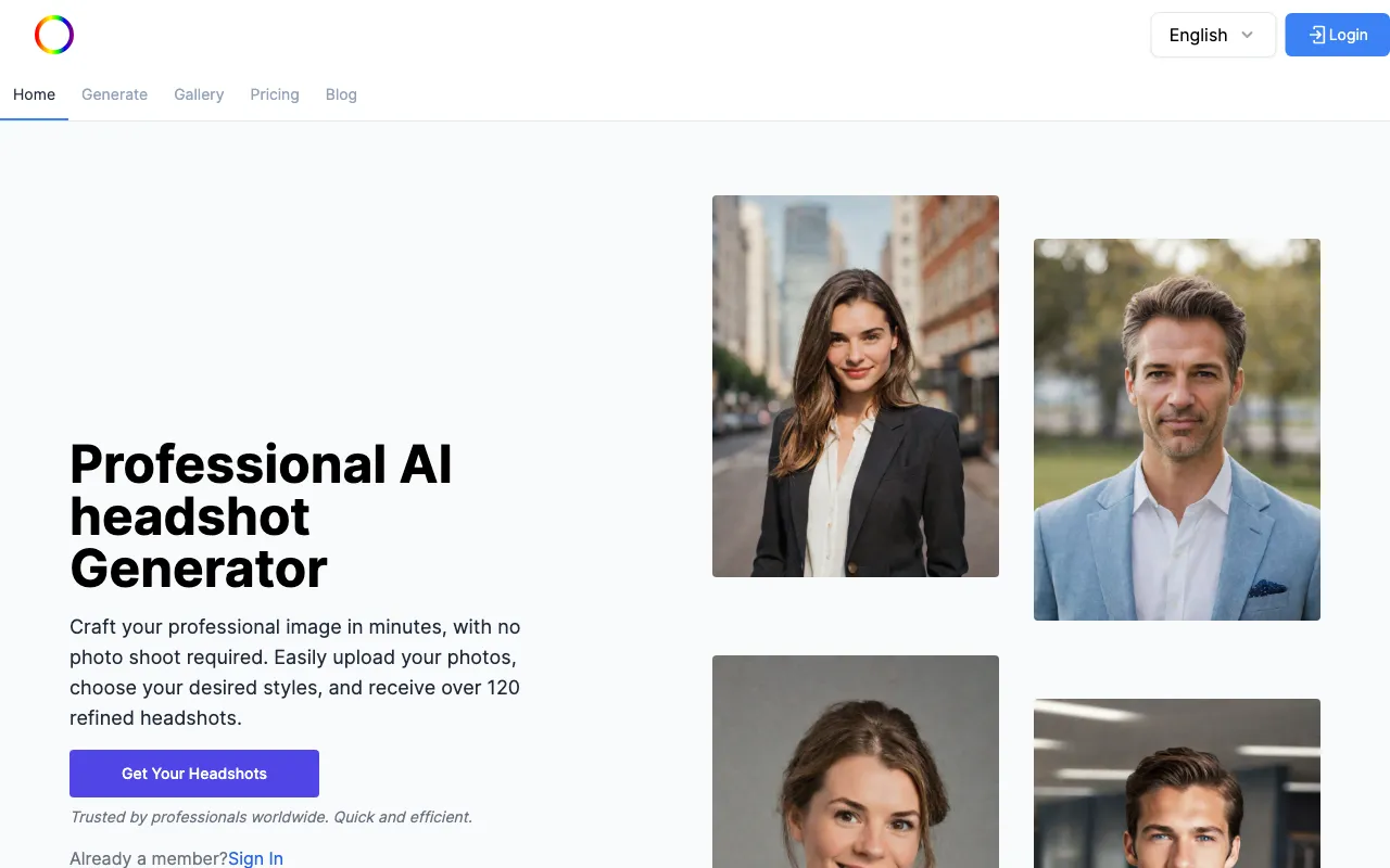 AI Headshots — preview screenshot