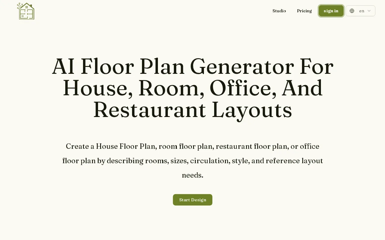 AI House Plan — preview screenshot