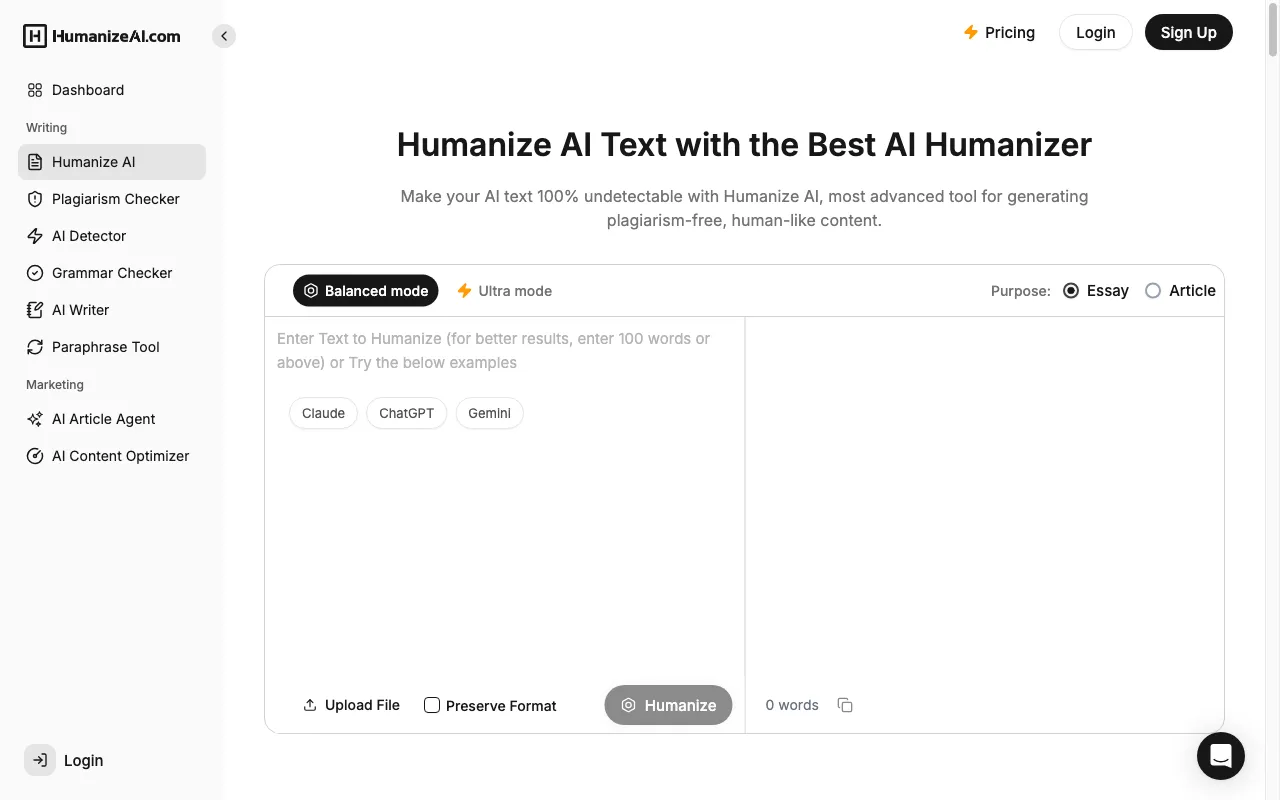 AI Humanize AI — preview screenshot