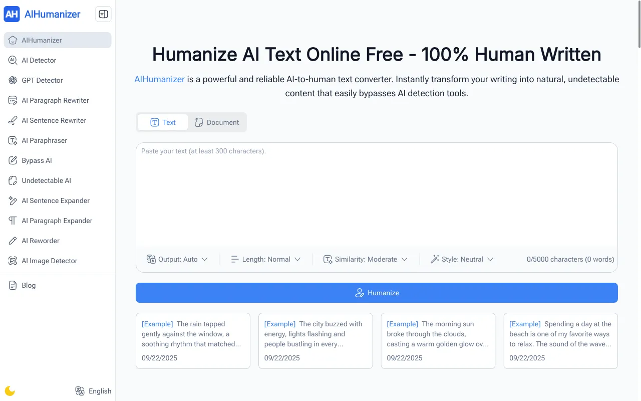 AI Humanizer — preview screenshot