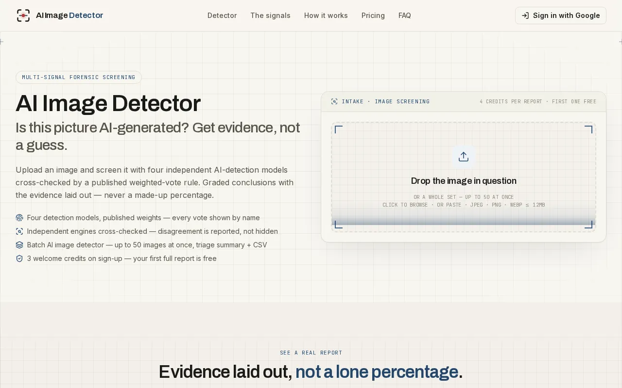 AI Image Detector -1 — preview screenshot