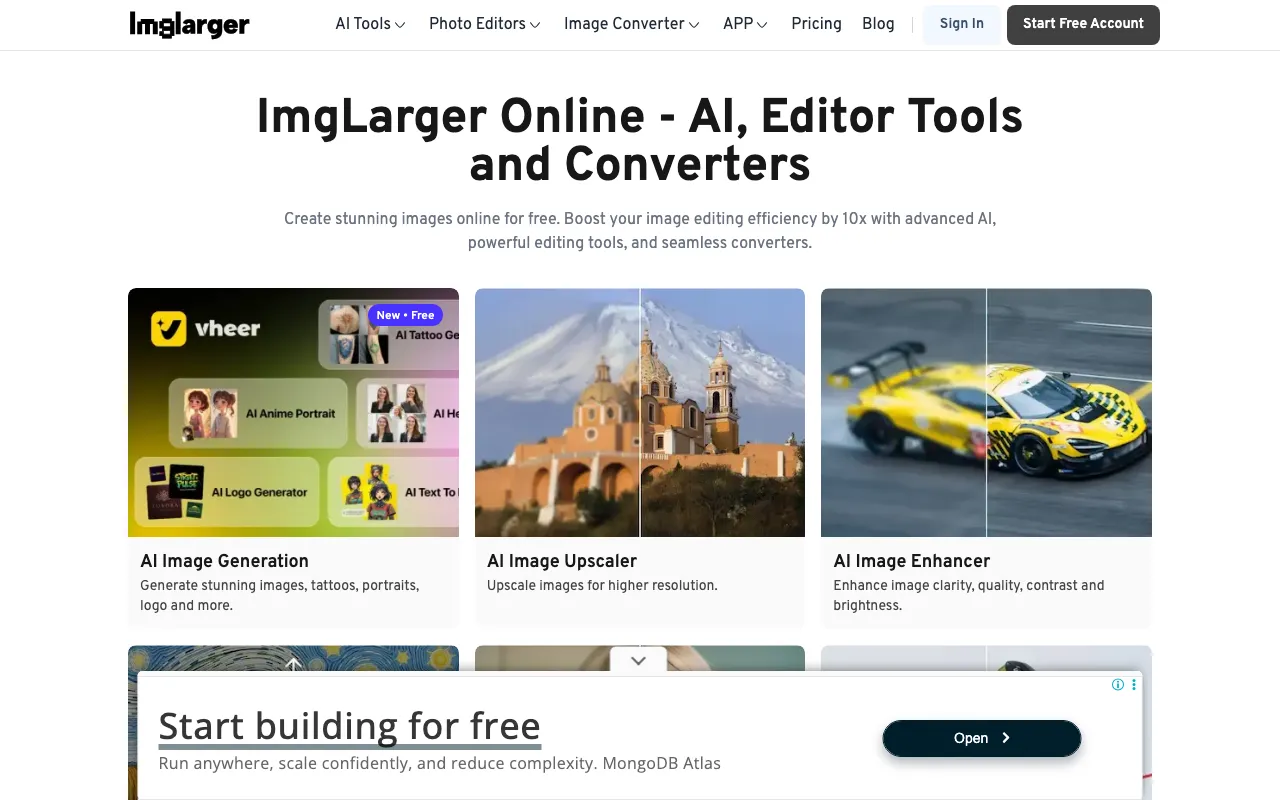 AI Image Enlarger — preview screenshot