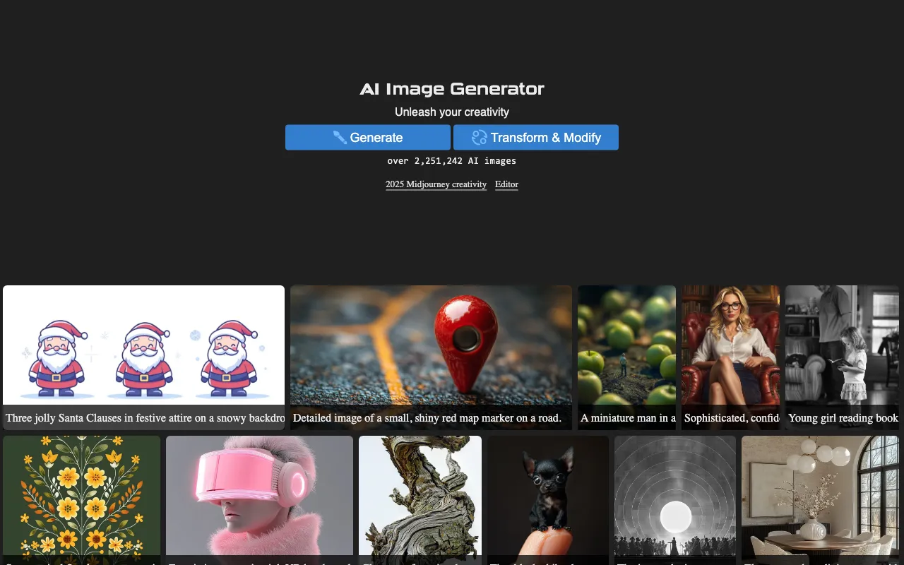 AI Image Generator/Search — preview screenshot